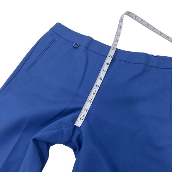 Adrianna Papell Womens Royal Blue Cropped Dress Pants Size 12 Cotton Blend - Picture 6 of 10